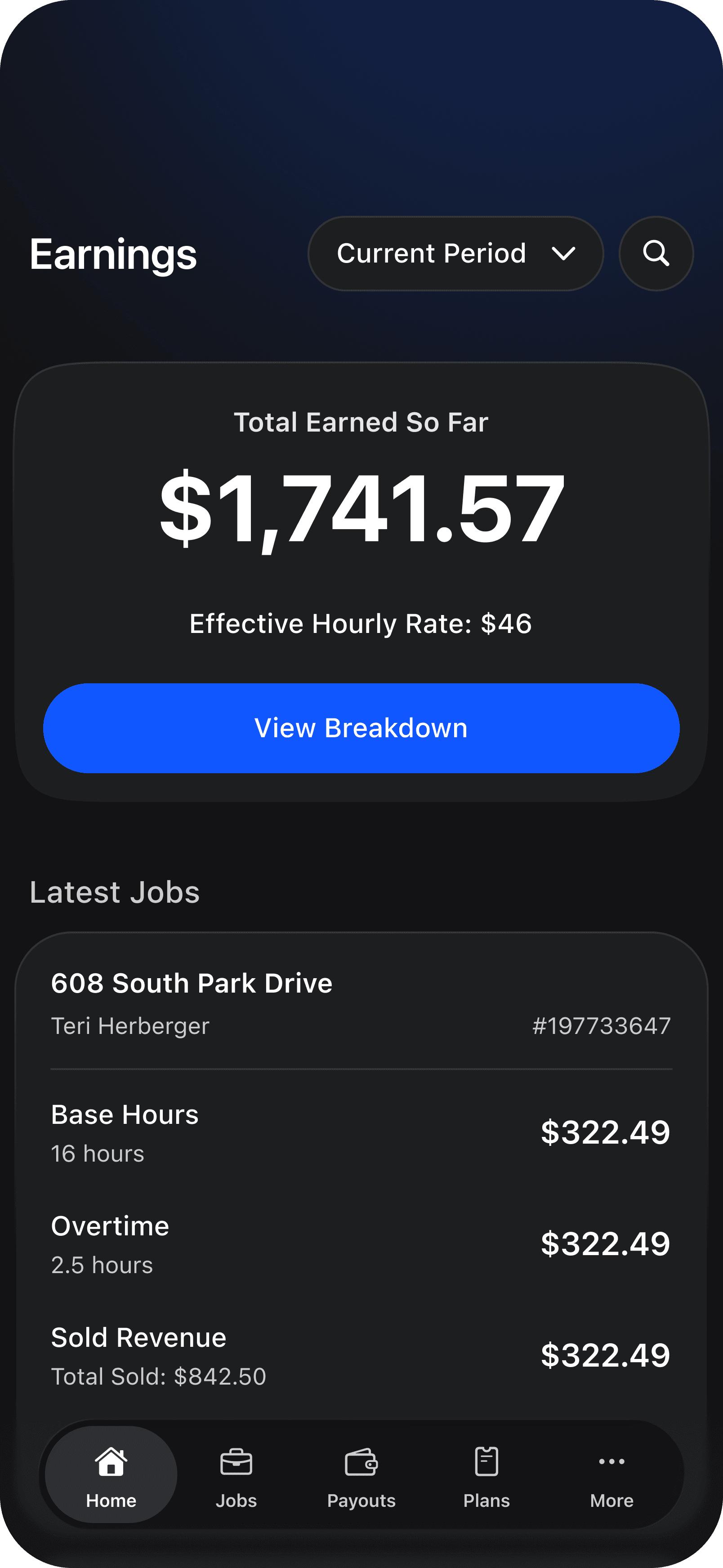 ShareWillow earnings screen